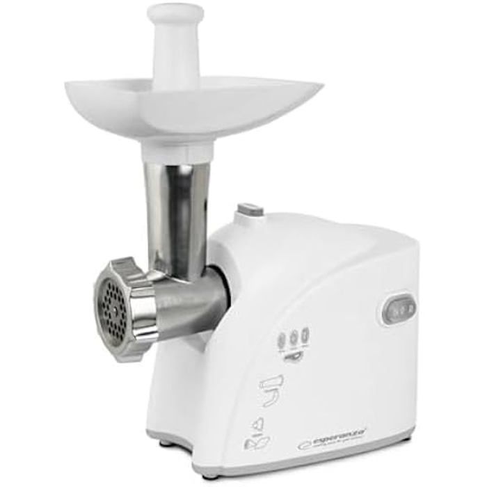 Hachoir - ESPERANZA - EKM032 - 2200 W - Multicolore - Blanc