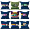Funny NNyan Cat Cushion Cover Inches Farmhouse Decor Home Throw Pillow Covers for Couch Decorations