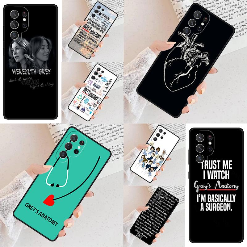 American TV Greys Anatomy Cell Phone Case for Samsung Galaxy S26 Ultra S25 S24 S23 S22 S21 S20 Note10 Cover