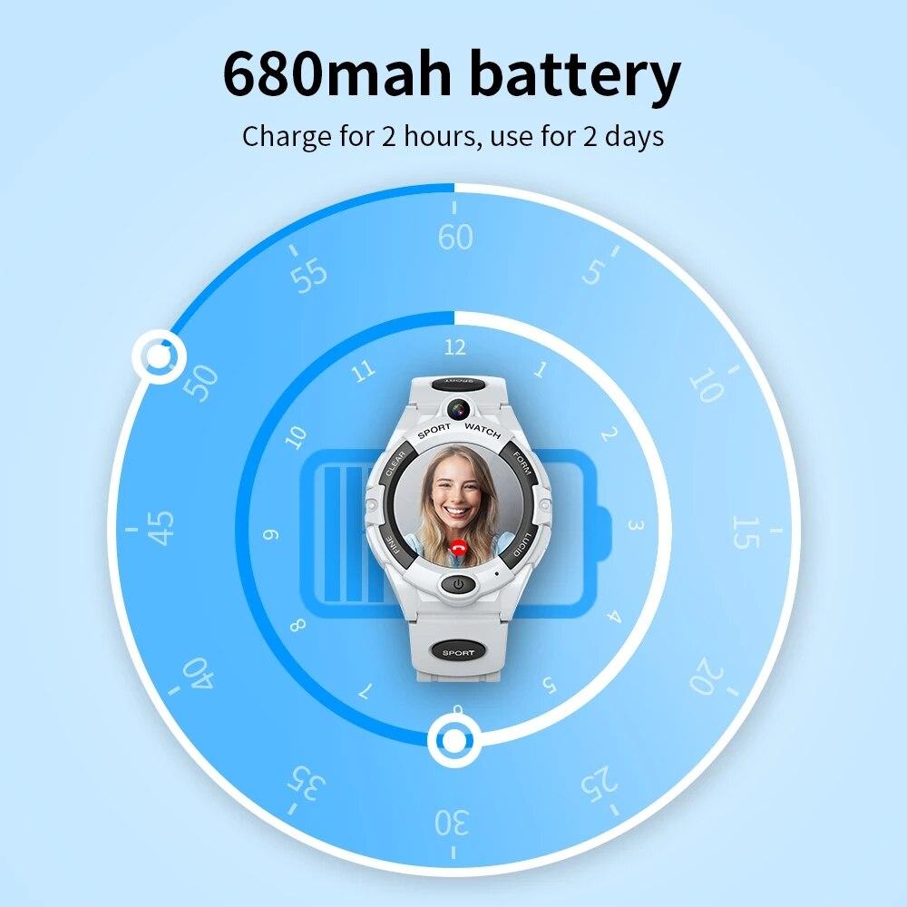SIM 4G Call Smart Watch Adult Child Smartwatch GPS Positioning WIFI Connection Video Call 4G SIM Card SOS For Boys Girls Waterproof Smart Phones
