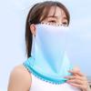 Sunscreen Veil Candy Color Women Neckline Mask Summer Sunscreen Mask Driving Face Mask Ice Silk