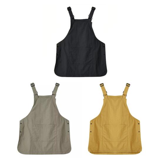 Waterproof Kitchen Apron Unisex Vest Style Apron Household Kitchen Workwear for Cooking Painting Coffee Shop