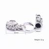 Antiksilberfarben Roségold 1 Set Schlangenkopf-Verschlüsse Verbinder für Armbandverschluss DIY Schmuckherstellung Innenmaß 10mm