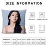 Kim Tae Ri Cushion Cover Soft Plush Fabric Double-Sided Printed Sofa Cushion Cover For All Seasons Home Decor Gift