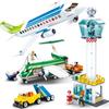 731PCS Aviation World Civil Airport Aircraft Assembly Model Building Block Pull Back Luggage Van Children Diy Bricks Toy Boy Gifts