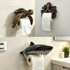 Resin Wall Mount Tissue Rack Cute Napkin Storage Figurine Bathroom Tissue Holder  Cafe Washroom