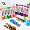 12-Color POP Marker Set Waterproof 20mm Tip Refillable Hand-Painted Poster Marker
