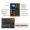 Audio Mixer Audio Mixer 6 Channel Streaming Mixing Console Sound Board for DJ Studio AC100~240V with Bluetooth Sounds Mixer