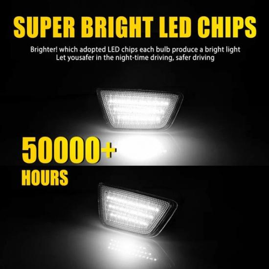 Clear White LED Front Side Marker Lamp Lights For 2011-2015 Chevrolet Cruze EOA