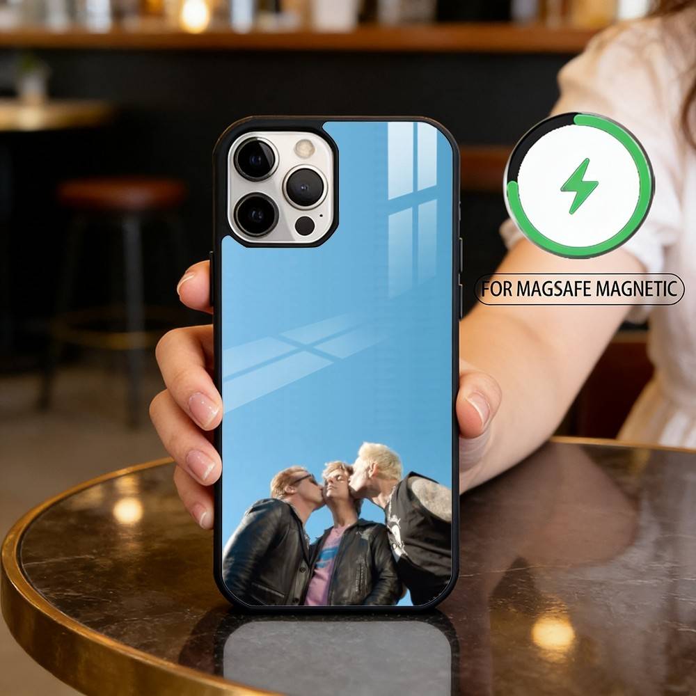 G-Green D-Day Band Phone Case For iPhone17,16,15,14,13,12,11 Plus,Pro Max Magnetic For Magsafe Wireless Charging
