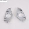 Front Bumper Fog Light Lamp Frame Cover Trim For TOYOTA RAV4 RAV 4 XA50  - 2024 Chrome / Carbon Fiber Accessories Exterior