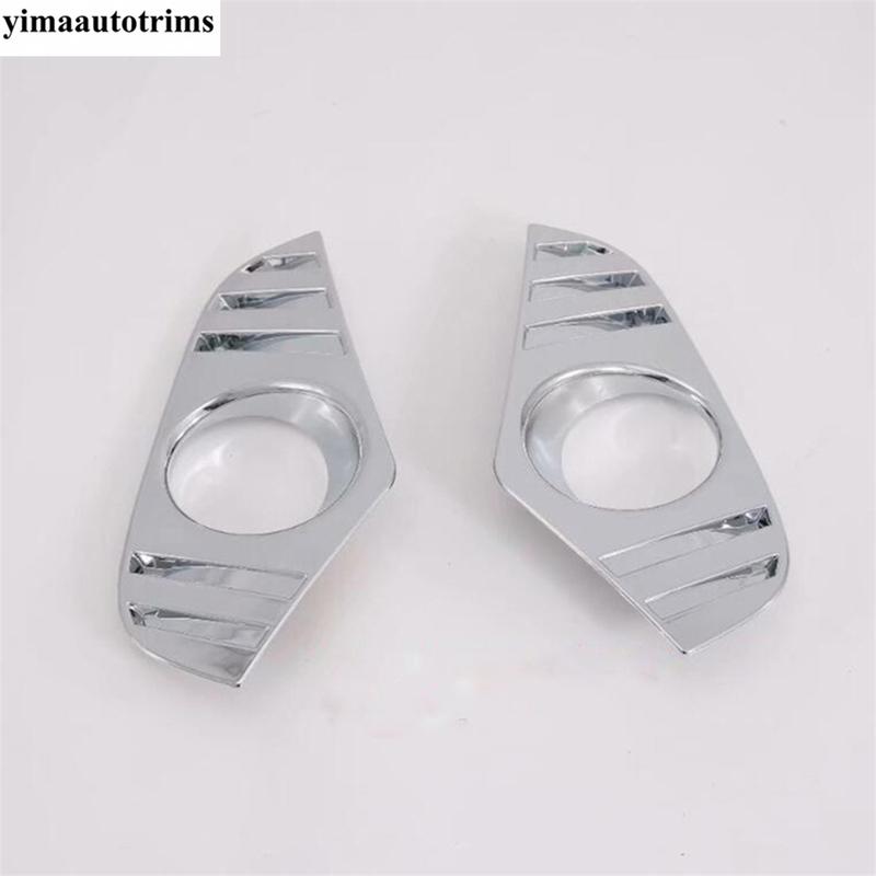 Front Bumper Fog Light Lamp Frame Cover Trim For TOYOTA RAV4 RAV 4 XA50  - 2024 Chrome / Carbon Fiber Accessories Exterior