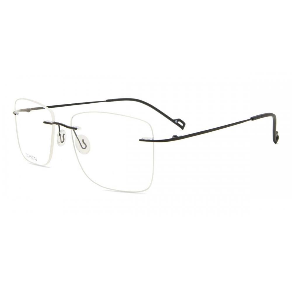 Rimless Rectangle Matte Black SmaRtbuy Collection Henny Rt 009 C5 Fashion Unisex Eyeglasses