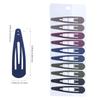 Little Girl Hair AccessoryTeardrop-shaped Loose Hair Bb Clip Adult Colored Metal Straight Clip Matte Side Hair Clip