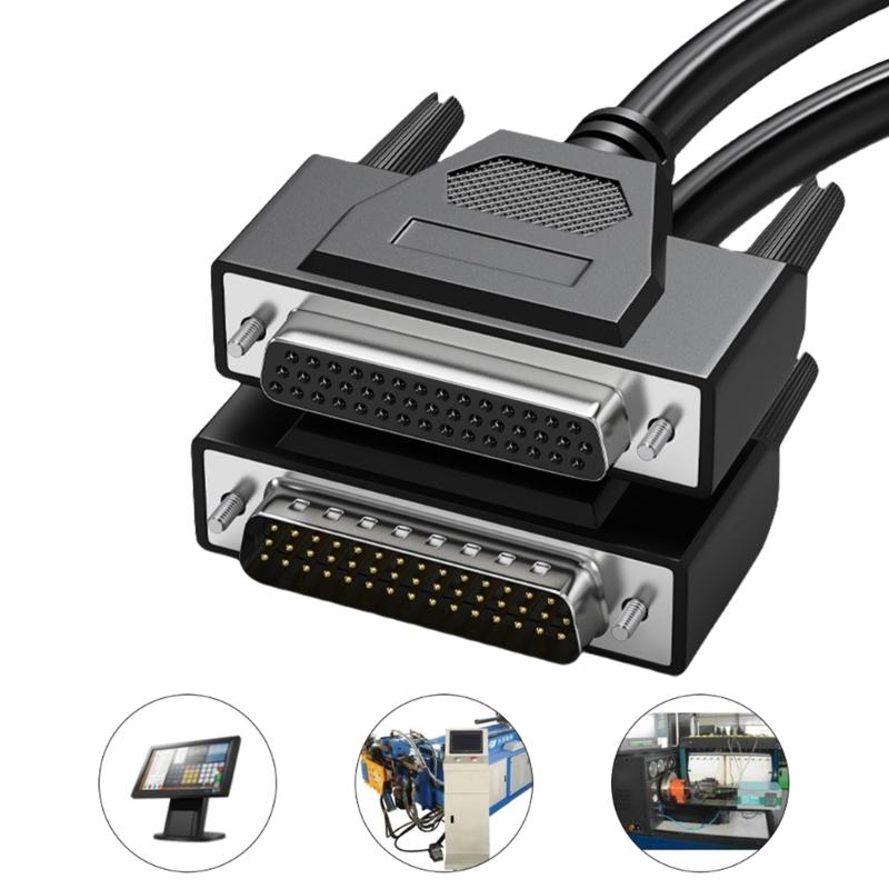 High Flexibility DB44 Male To Female/Male Connectors Cable, Shielded Serial Port Cord 26AWG Data Cable