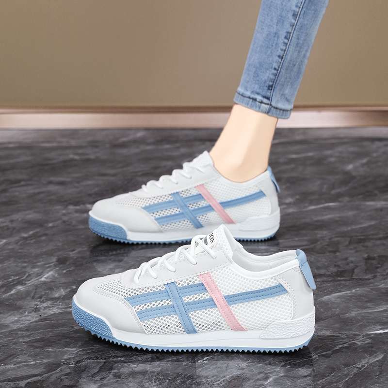 Plus Size Women's Shoes 41-43 Hollow Sports Sandals 42 Summer Breathable Mesh Feet Wide Fat Sports Forrest Gump Shoes Women