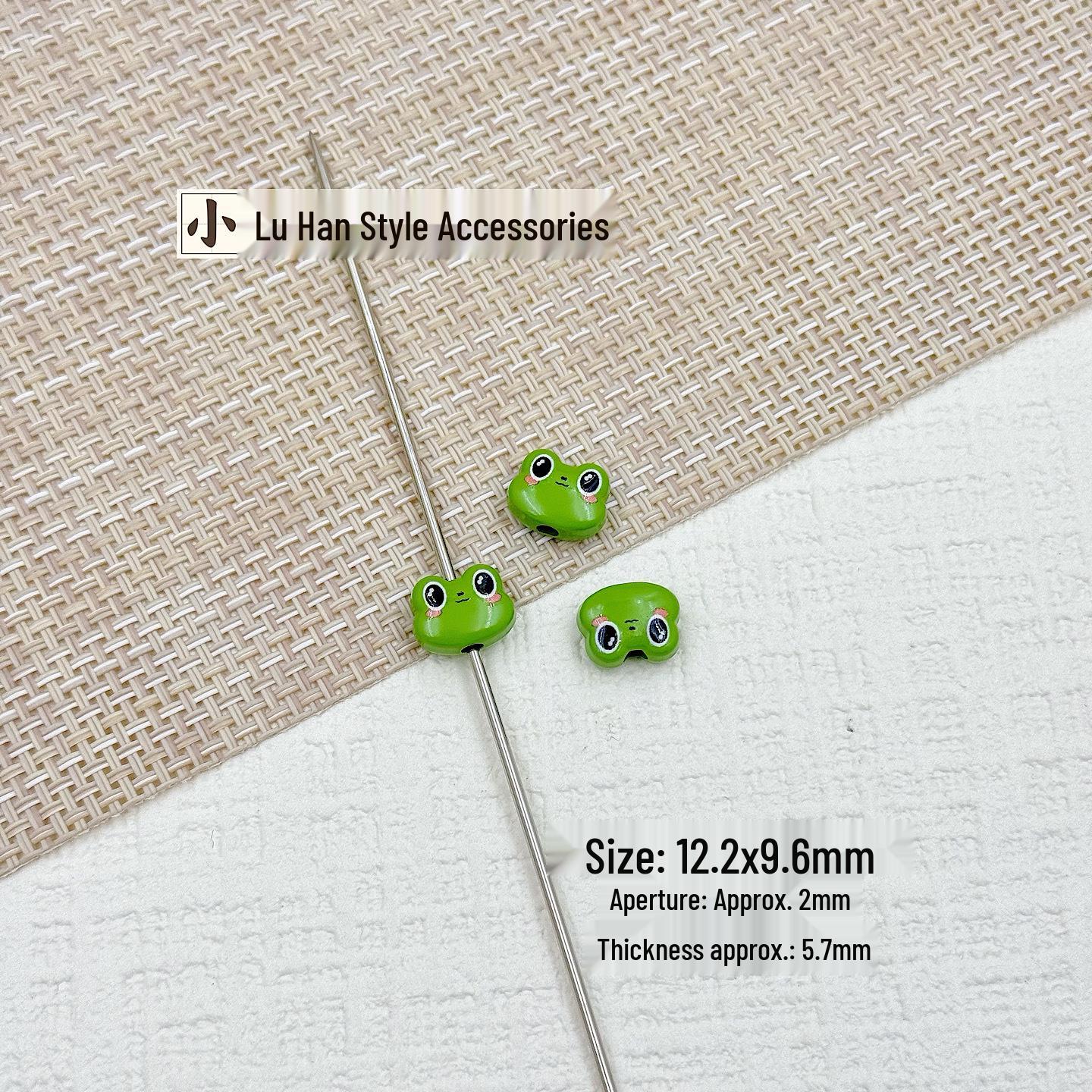 Handmade Cartoon Frog Xu Minghao Beaded Alloy Phone Lanyard Necklace Hair Accessory Single Price