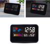 Digital LED Thermometer Meter Hygrometer Temperature Room Alarm Clock Weather Voice Control Alarm Multi-function Table