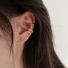 [Three Piece Light Luxury Row Drill Ear Cuff Clip Set for Non Pierced Ears Minimalist Design Earrings Set]