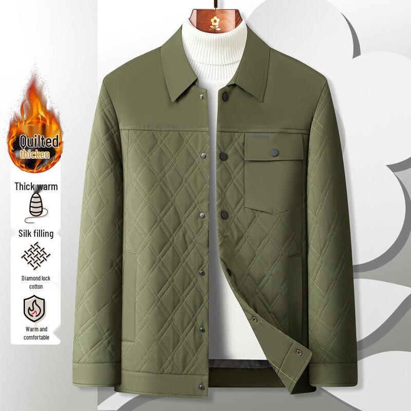 MONTAGUT Men's Autumn/Winter Business Casual Quilted Cotton Jacket