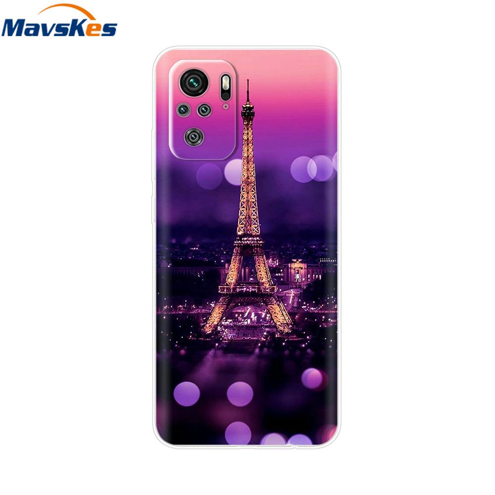 For Redmi Note 10 Case Note 10s Cover Phone Cases For Xiaomi Redmi Note 10 Pro note10 10 s Tpu Silicone Back Bumper Fundas Coque