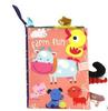 Multifunctional Tear-Proof Cloth Book: Educational Baby Rattle & Enlightenment Toy