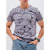 Summer Fashion Men's T-shirt Letter Pattern 3D Print Casual Loose Outdoor Boy Short Sleeve Tees Top Pullover Clothing