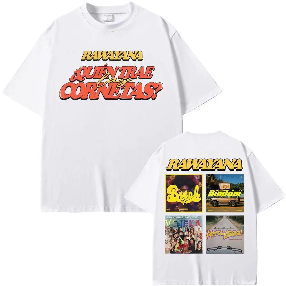 Hip Hop Tshirt Band Rawayana Music Album 2026 Graphic Print T Shirt Fashion Vintage Cotton Loose Crewneck Short Sleeve Unisex