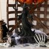 Faceless Witch Statue Dark Fantasy Resin Witch Figurine Gothic Enchanting Witch Sculpture for Desktop Halloween Indoor Outdoor Decoration