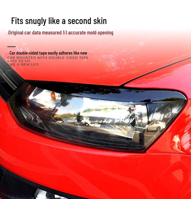 Volkswagen Polo 6R/6C 2009-2017 Headlight Eyebrow Stickers - Exterior Car Modification Accessories