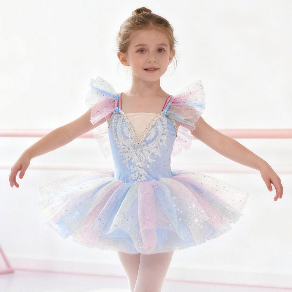 Modern Kids Ballet Dress Sequin Performance Clothes Fashion Dance Costumes Kids Girls
