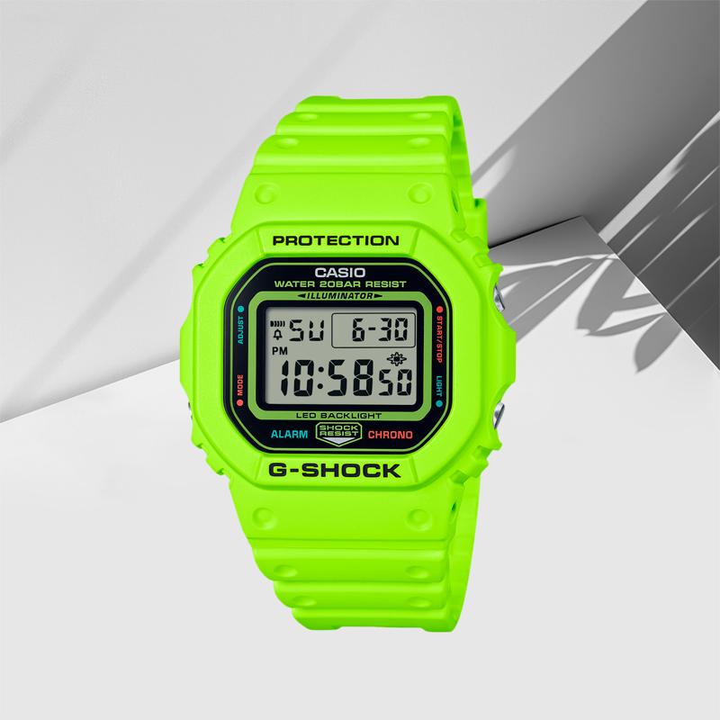 Casio Special Limited Edition Gift Box With Teddy Bear Shock Resistant Waterproof Student Sports Watch Quartz Movement Resin Strap DW-5600EP-9PR