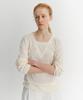 Ia Linen Layered T-Shirt (Cream)