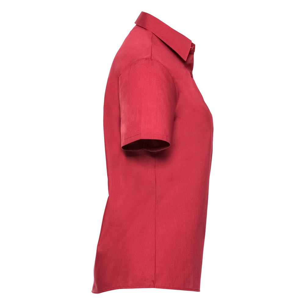 Russell Collection Womens/Ladies Classic Polycotton Easy-Care Short-Sleeved Shirt