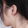 Punk Round Ball Women Spike Cone Tip Ear Stud Fashion Jewelry Piercing Earrings Titanium Steel