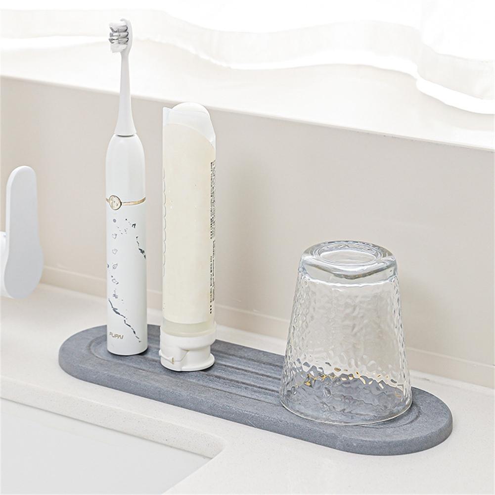 3Pcs Water Absorbing Stone Tray Diatomite Drying Coasters For Bathroom Organizer For Home Kitchen Accessory In Stock Wholesale