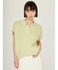 Emi Cool Touch Knit Polo Lime Women's Top, 13WNT252042,
