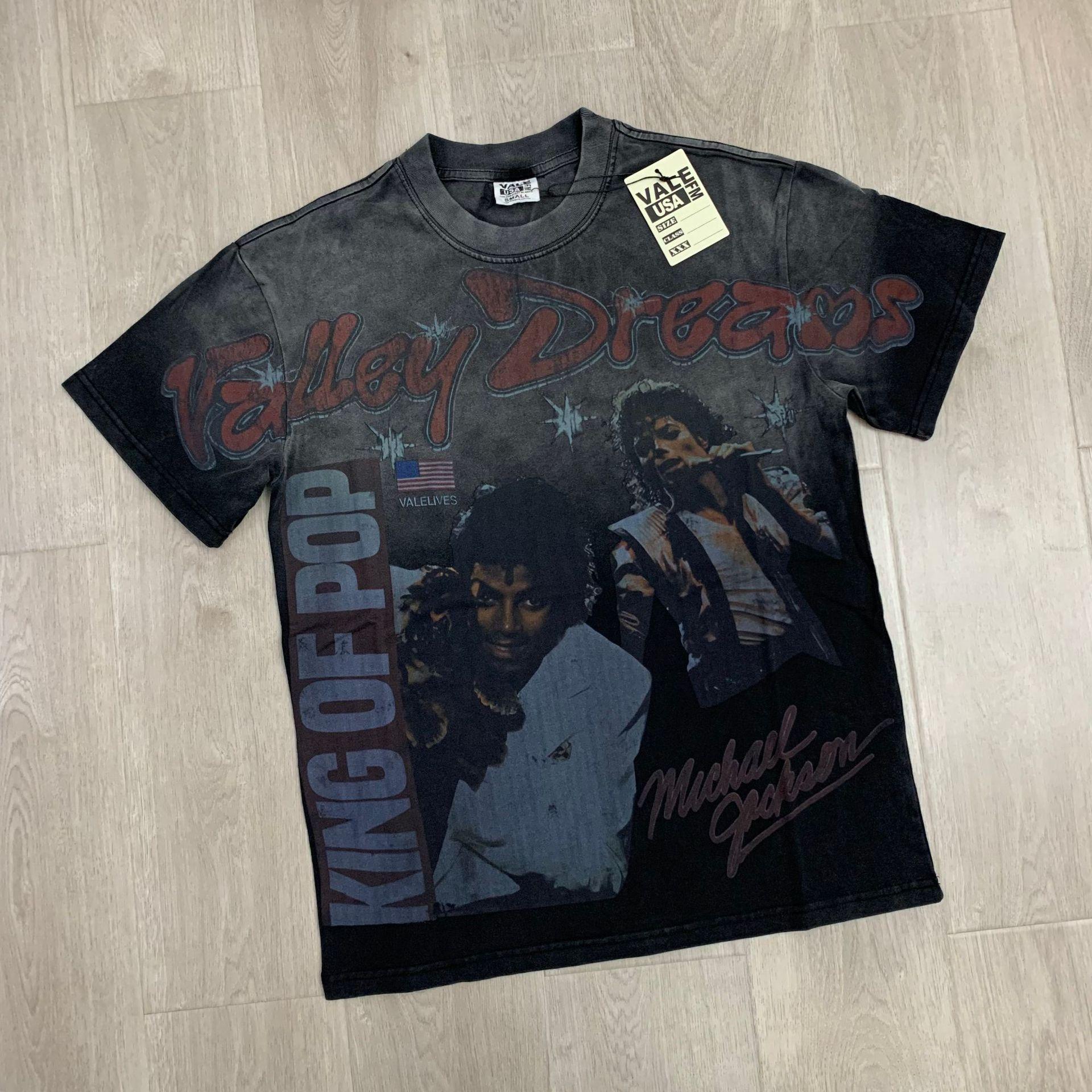 Vale Valley Port Kurzarm T-Shirt Herren Streetwear T-Shirt Damen Sommer S schwarz