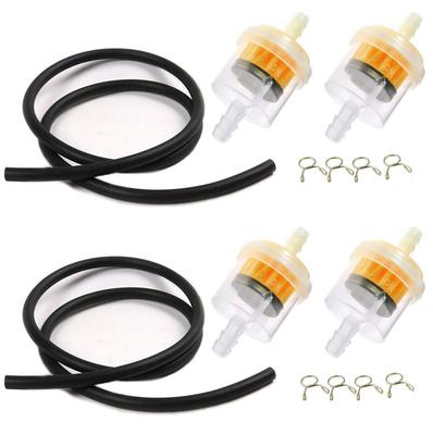 YFFSFDC Kraftstofffilter Kraftstoffschlauch Schellen Set Universeller Benzinfilter Motorrad Autoausrüstung