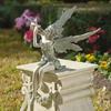 Playing The Flute Fairy Statue Angel Garden Sculpture Living Room Decoration Outdoor Garden Lawn Courtyard Resin Crafts
