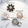4pcs Women's Elegant Rhinestone Faux Pearl Button Set - Multiple Styles Available, Detachable Clip Design, Suitable for Dresses/Suits/Shirts