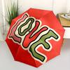 1pc Love, Graphic Folding Umbrella , 8 Ribs Casual Durable Lightweight Portable Travelling Umbrella For Men & Women Yy250728083