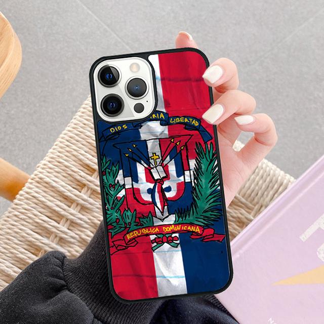 Dominikanische Republik Flagge Handy Hüllen Für iPhone 17 Air 16 16e 15 14 12 13 11 Pro MAX Plus Hülle Fundas