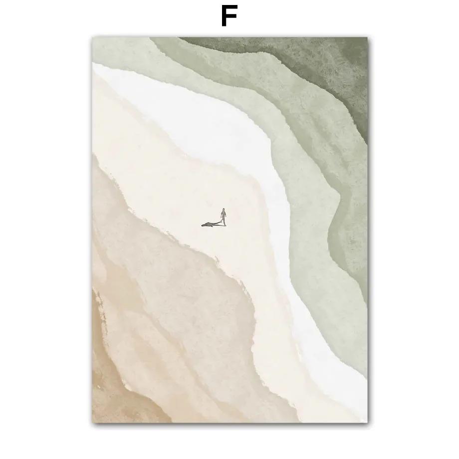 Bohemia Sun Rainbow Flowers Leaves Abstract Landscape Posters and Prints Wall Art Canvas Painting Pictures for Living Room Decor
