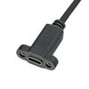 With Screw Hole Lock Connector Cable 0.3/0.5/1/1.5 Meters Panel Mount Type-C USB-C Male To Female Extension Cable