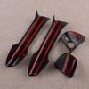 NEU Außentürgriff-Abdeckung Zierkappe Set Carbonfaser-Textur Passend für Mercedes Benz W246 W204 W212 X204 W166 W117 Linkslenker Schwarz