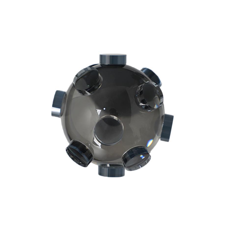 Glas Handwerk Geometrische Kristallkugel Transparent Abstrakt Runde Kugel Ornament Dekorative Figuren Heimdekoration Zubehör