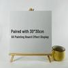 Pine Wood Triangle Easel & Desktop Holder for Paintings, Phones, and Tablets