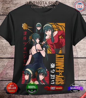 Spy X Family T-Shirt Yor Briar Anya Forger Loid Anime Japanese Tee Shirt Waifu