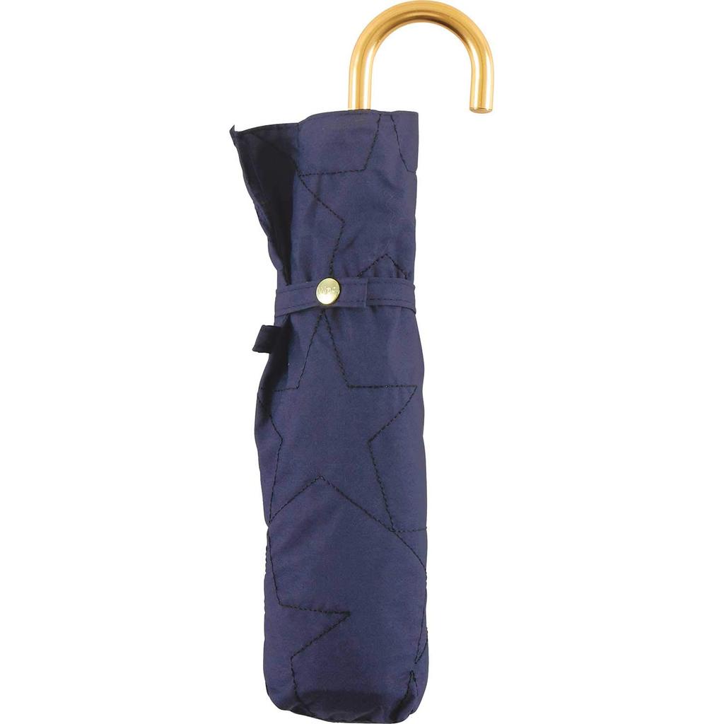 Star Stitch Mini Folding Sun and Stylish and Star Wpc. Umbrella, Navy, Women's, Rain, Cute, Design, 801-5987